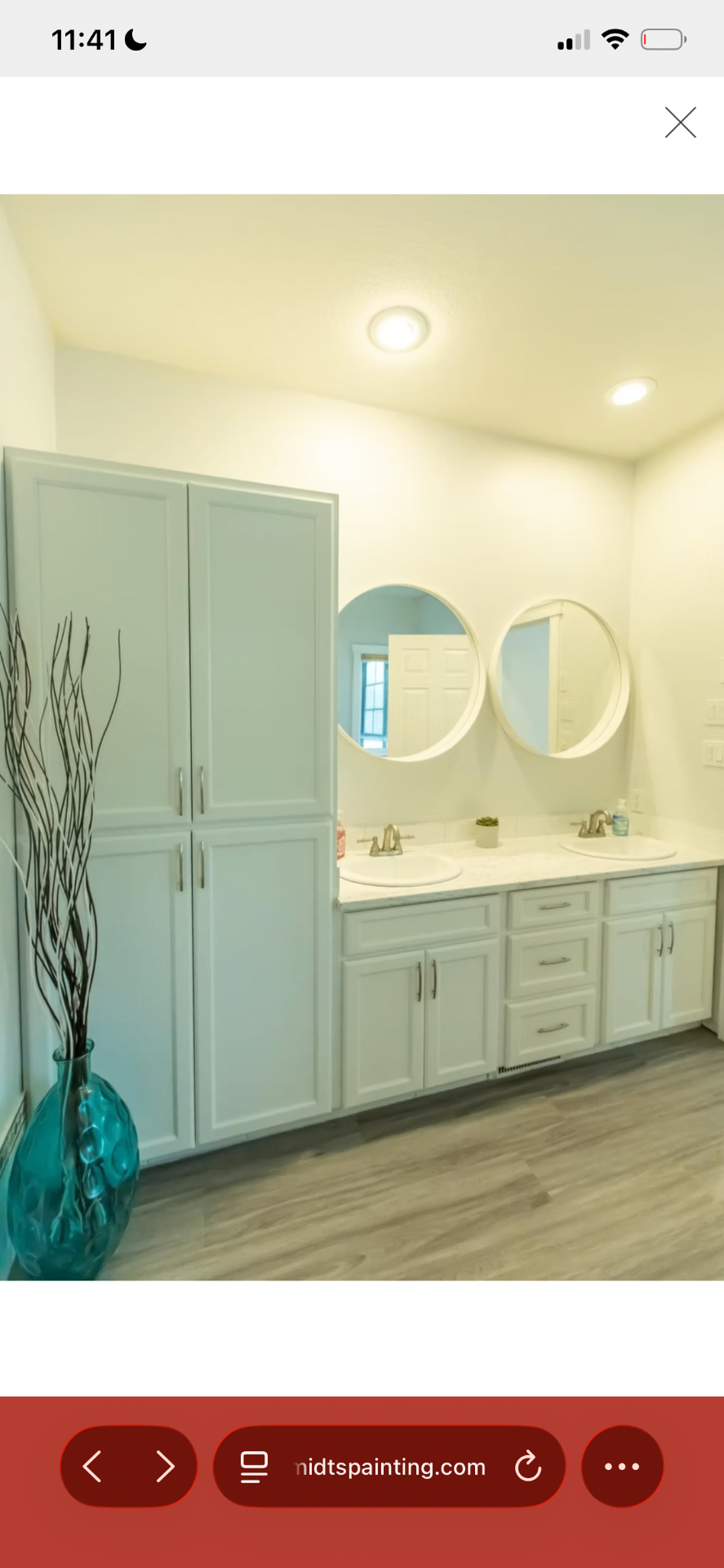 Bathroom Vanity Refinish — after