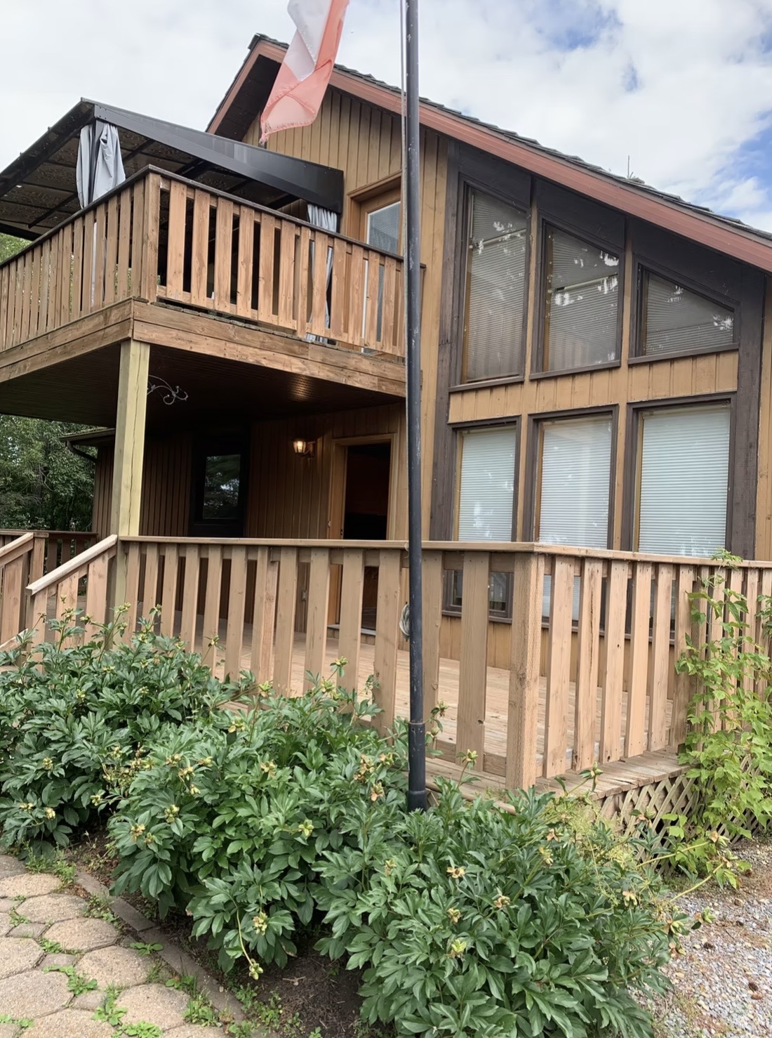 Deck & Exterior Stain — before